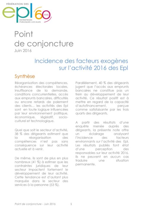 Point de conjoncture