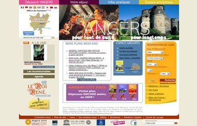 Angers Loire Tourisme, information et conquête par Internet