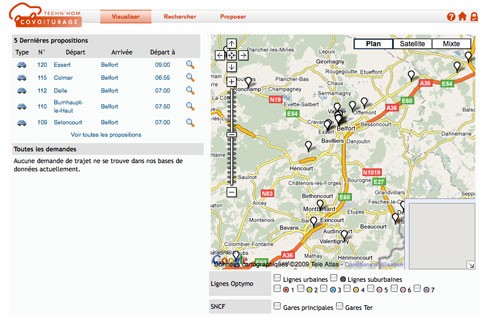 Covoiturage : Un site pour le Territoire de Belfort