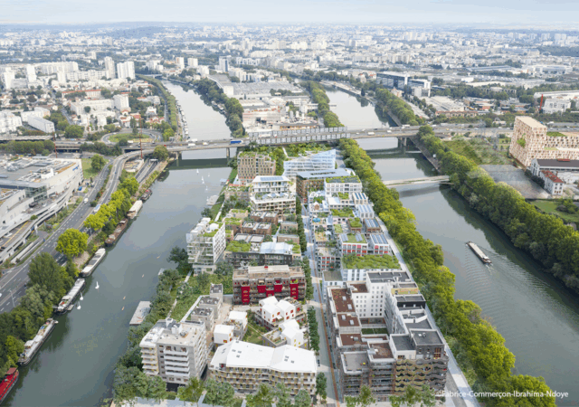 L’écoquartier fluvial de L’Île-Saint-Denis, Village Olympique insulaire et quartier durable